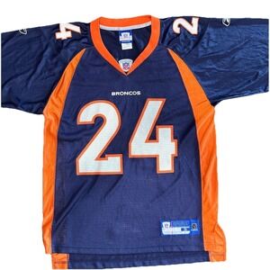 Champ Bailey Denver Broncos 24 Reebok NFL Jersey Mens Small